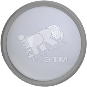 Светильник светодиодный ДПО-1Вт/6LED круглый серый  IP54