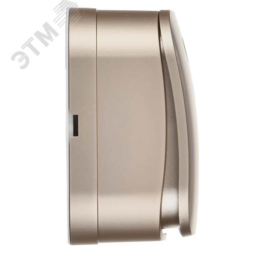 GLORY Выключатель 1-клавишный для открытой установки проходной 10А ВСп10-1-0-ХШм шампань матовый IEK - фото 5