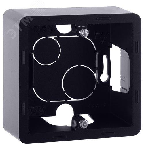 Коробка для накладного монтажа 1-местная антрацит INSPIRIA - фото 1