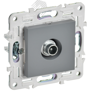 SKANDY Розетка TV проходная SK-A17Gr серый IEK - фото 1