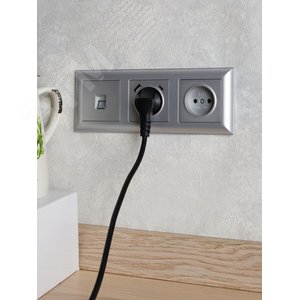 BRITE Рамка 3 поста РУ-3-Бр алюминий/алюминий IEK - фото 5