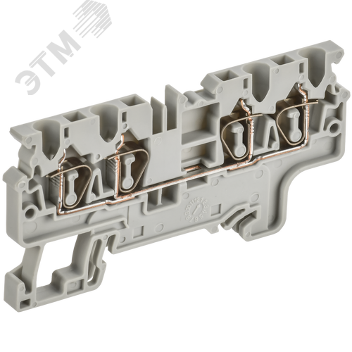 Изображение товара ARMAFIX Клемма пружинная CX2.5-4 2,5мм2 четырехконтактная серая IEK (шт)