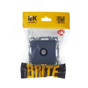 BRITE Розетка TV проходная РТВ10-0-БрМ маренго - фото 7