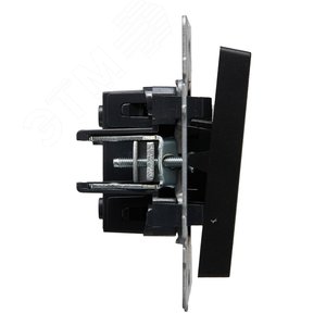 BRITE Выключатель одноклавишный 10А ВС10-1-0-БрЧ черный - фото 3