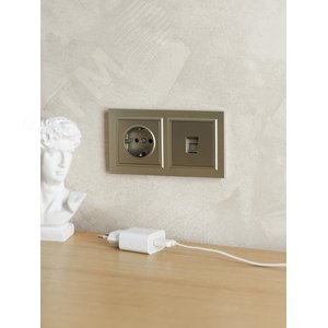 BRITE Рамка 2 поста IP44 РУ-2-БрШ-44 шампань - фото 6