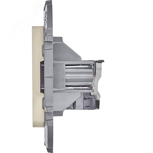 Розетка компьютерная RJ45 категория 5Е UTP слоновая кость INSPIRIA - фото 5