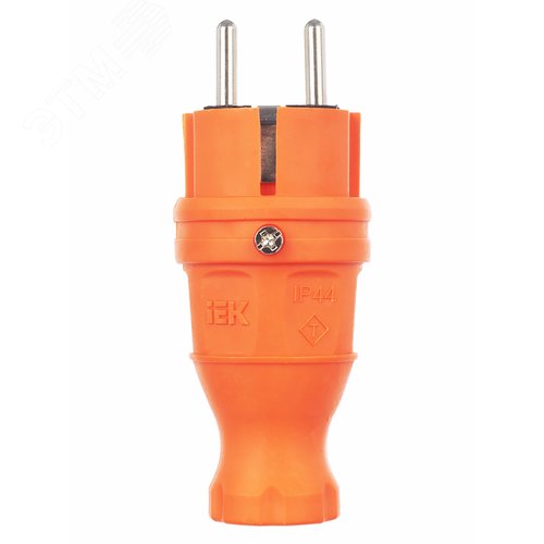 Вилка прямая ОМЕГА IP44 оранжевая ВБп3-1-0м - фото 6