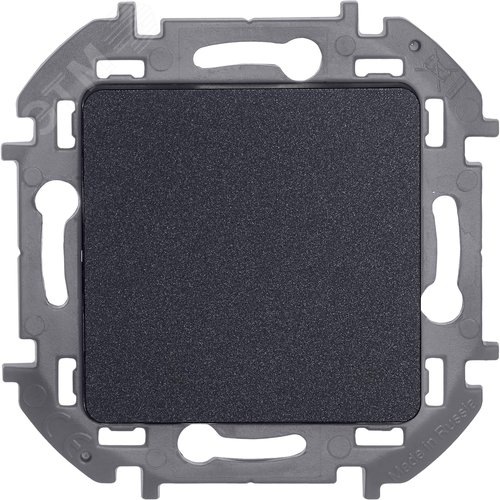 Выключатель 1-клавишный 10АХ безвинтовое крепление антрацит INSPIRIA - фото 7