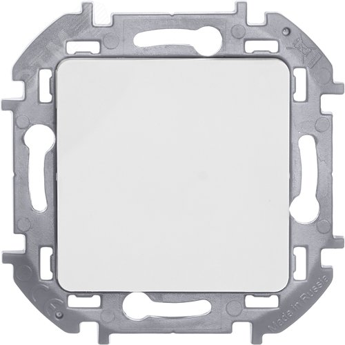 Выключатель 1-клавишный 10АХ безвинтовое крепление белый INSPIRIA - фото 7