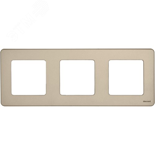 Рамка 3-местная шампань INSPIRIA - фото 2