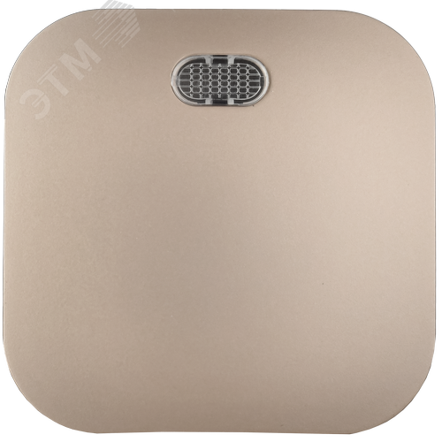 GLORY Выключатель 1-клавишный для открытой установки с индикацией 10А ВС20-1-1-ХШм шампань матовый IEK - фото 4