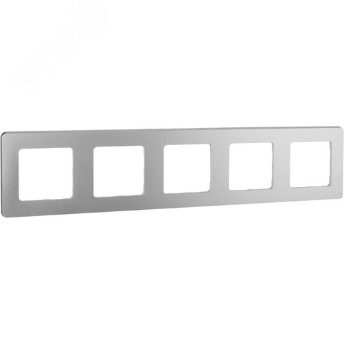 Рамка 5-местная алюминий INSPIRIA - фото 1