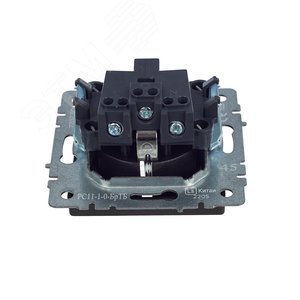 BRITE Розетка с заземлением без защитных шторок 16А РС11-1-0-БрТБ темная бронза - фото 5