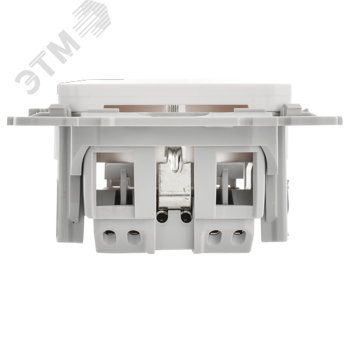 FLITE Розетка с заземлением с защитными шторками безвинтовое крепление 16А РСш11-1-ФлБ белый IEK - фото 5