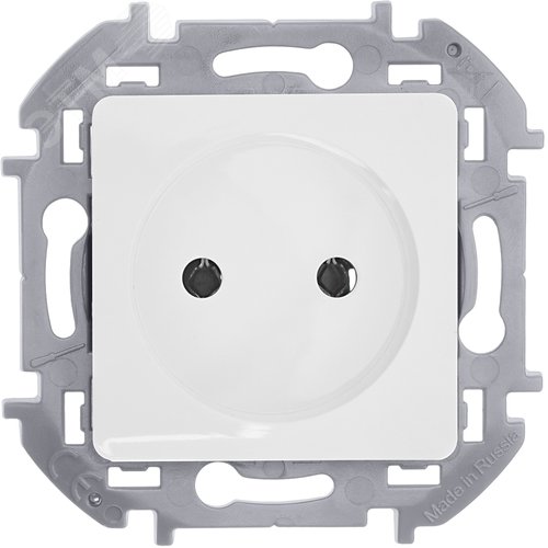 Розетка 1-местная без заземления без защитных шторок 16А белый INSPIRIA - фото 6