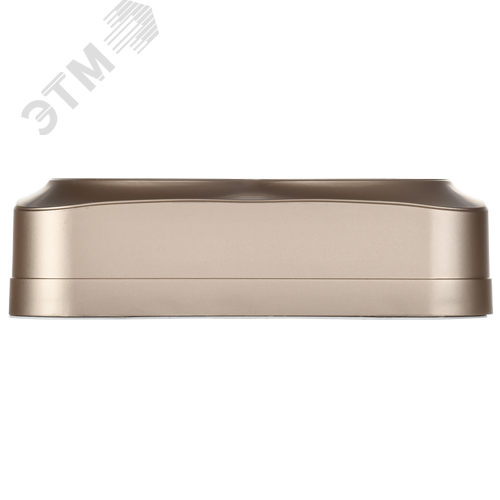 GLORY Розетка 2-местная для открытой установки без заземления с защитными шторками 10А РСш22-2-ХШм шампань матовый IEK - фото 5