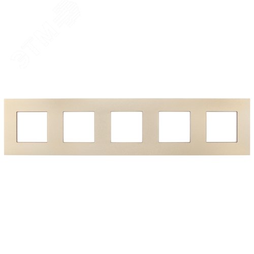 SKANDY Рамка 5-местная SK-F35Sh металл шампань IEK - фото 4