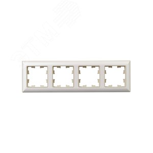 BRITE Рамка 4 поста РУ-4-Бр бежевый/жемчуг IEK - фото 2