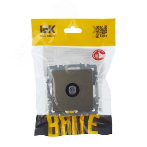 BRITE Розетка TV проходная РТВ10-0-БрШ шампань - фото 7