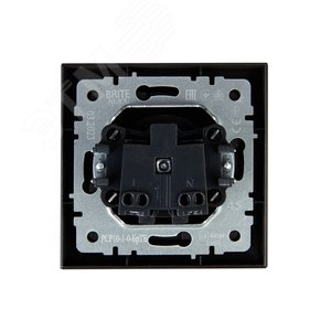 BRITE Розетка 1 пост без заземления без защитных шторок 10А в сборе РСР10-1-0-БрТБ темная бронза IEK - фото 4