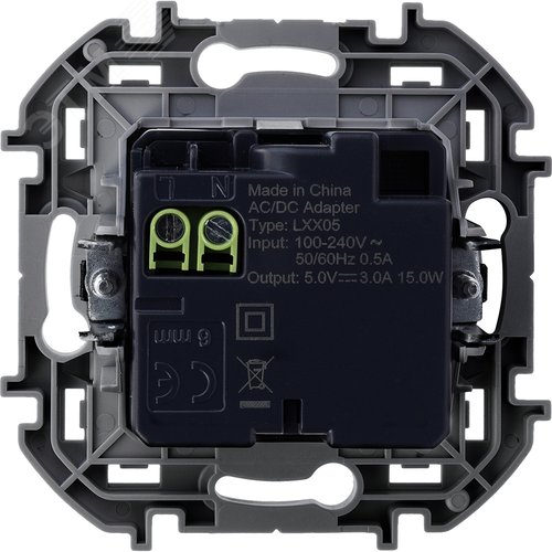 Зарядное устройство USB А+С 3000мА 5Вантрацит INSPIRIA - фото 3