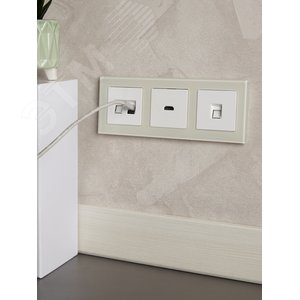 BRITE Розетка HDMI РHDMI-0-БрБ белый - фото 7