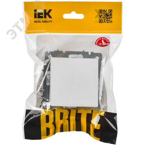 BRITE Вывод кабеля МВ10-БрАБ арктический белый IEK - фото 6