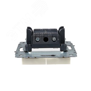 BRITE Выключатель двухклавишный с индикацией 10А ВС10-2-1-БрКр бежевый - фото 4