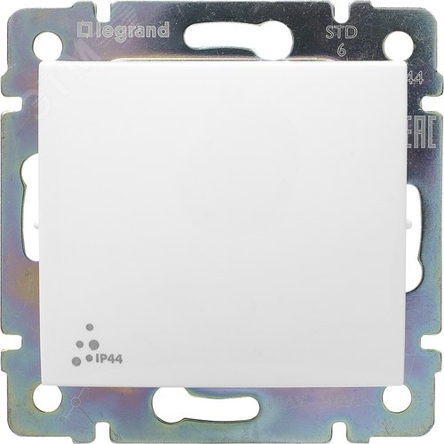 Изображение товара Выключатель 1-клавишный 10А IP44 безвинтовое крепление белый VALENA (шт)