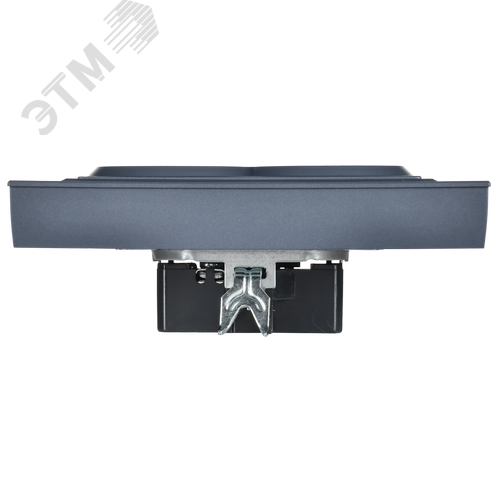 BRITE Розетка 2-местная с заземлением без защитных шторок плоская 16А в сборе РСПл12-3-БрМ маренго IEK - фото 6