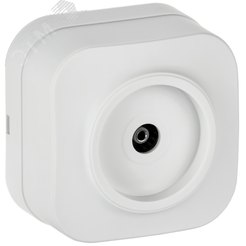 GLORY Розетка для открытой установки TV РТВ20-ХБм белый матовый IEK - фото 1