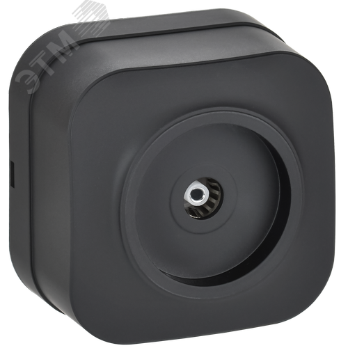 GLORY Розетка для открытой установки TV РТВ20-ХЧм черный матовый IEK - фото 1