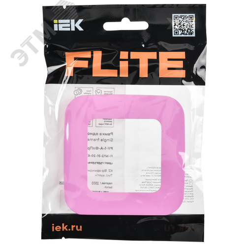 FLITE ARTISTIC Рамка 1-местная РУ-1-А-ФлПр пурпурный IEK - фото 2