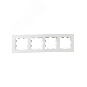 BRITE Рамка 4 поста РУ-4-Бр белый рифленый IEK - фото 2