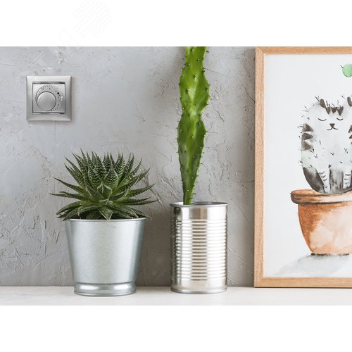 VALENA Термостат для теплых полов алюминий - фото 5