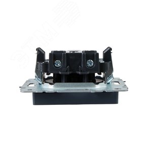 BRITE Розетка 1 пост без заземления с защитными шторками 10А РСш10-2-БрМ маренго IEK - фото 5