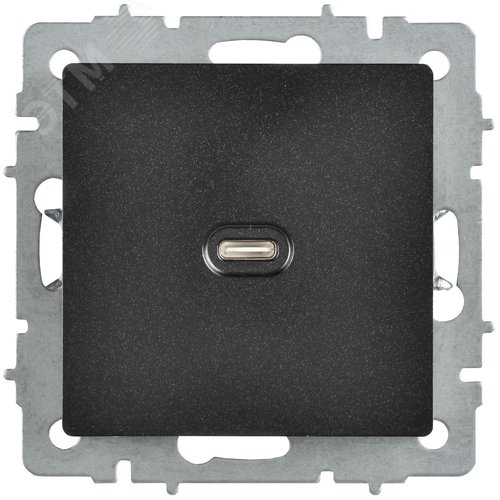 BRITE Розетка USB C 65Вт высокоскоростная зарядка РЮ12-1-БрЧ черный IEK - фото 5