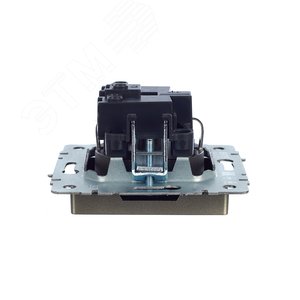 BRITE Розетка с заземлением без защитных шторок 16А РС11-1-0-БрШ шампань - фото 6