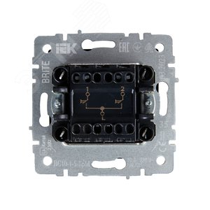 BRITE Выключатель жалюзи 10А ВС10-1-5-БрМ маренго - фото 5