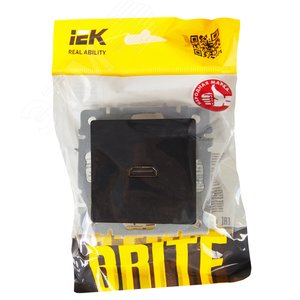 BRITE Розетка HDMI РHDMI-0-БрЧ черный - фото 6