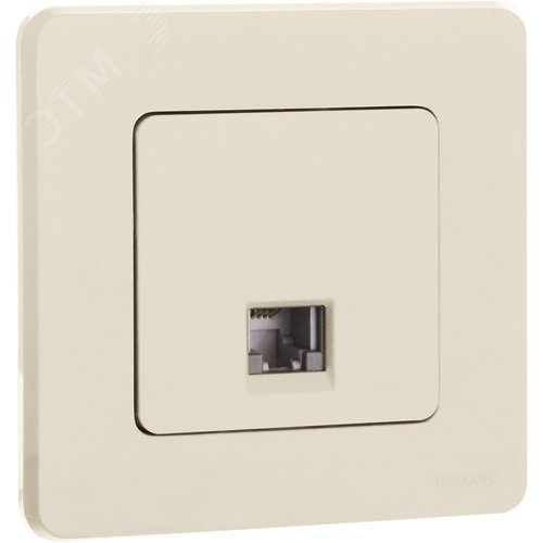 Розетка телефонная RJ11 слоновая кость INSPIRIA - фото 6