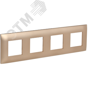 SKANDY Рамка 4-местная SK-F04Sa песочный IEK - фото 1