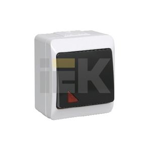 ГЕРМЕС Выкл-ль 1-кл нар. с индик черн. IP44 артикул ВС20-1-1-ГЧ IEK ...