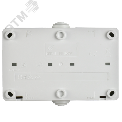 FORS Розетка 2-местная с заземлением для открытой установки 16А IP54 РСб22-3-ФБ белый ФОРС - фото 3