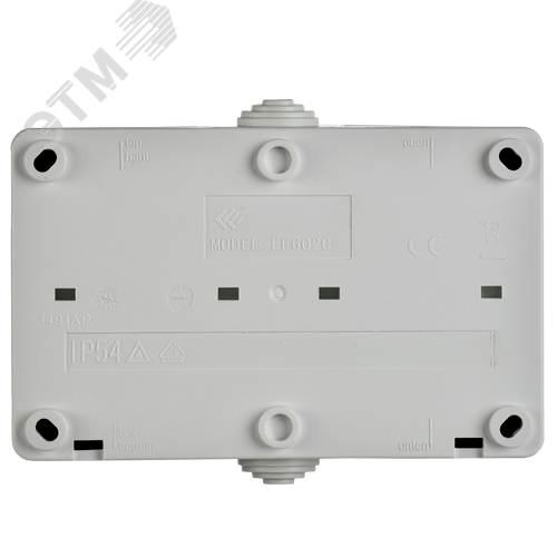 ФОРС Розетка двойная наружная с заземлением с крышкой IP54 - фото 4