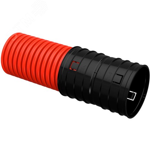 Изображение товара ELASTA Труба гофрированная двустенная жесткая ПНД d=140мм красная (5,7м) IEK (шт)