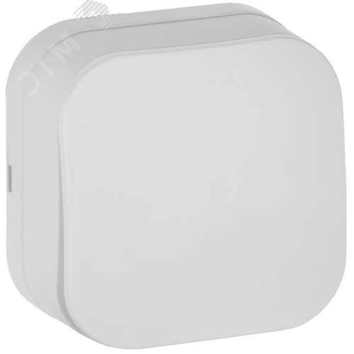 GLORY Выключатель 1-клавишный для открытой установки 10А ВС20-1-0-ХБм белый матовый IEK - фото 1