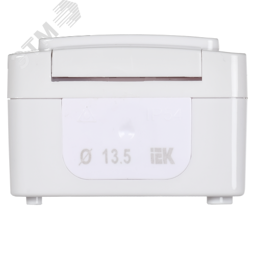 Гермес PLUS Выключатель одноклавишный проходной наружный белый IP54 - фото 4