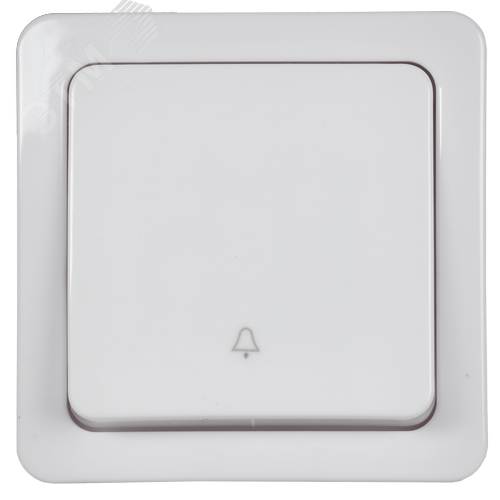 Гермес PLUS Выключатель одноклавишный кнопочный наружный белый IP54 - фото 3