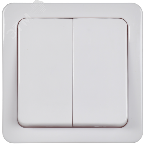 Гермес PLUS Выключатель двухклавишный ВС20-2-0-ГПБ наружный IP54 - фото 3